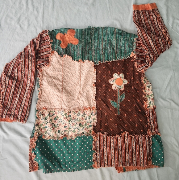 Oversized patchwork Jacket (reversable) - Picture 3 of 10